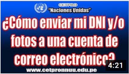 ¿Cómo envío mi DNI a una cuenta de correo electrónico?